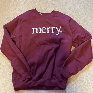 Holiday Sweatshirt - Burgundy (M)